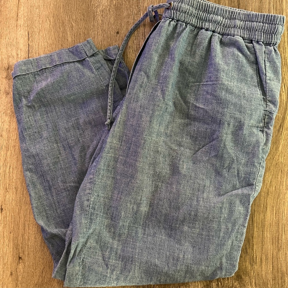 J. Crew Blue Elastic Waist Pants